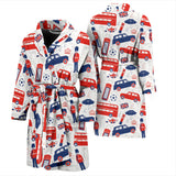 British Pattern Print Design 03 Men's Bathrobe