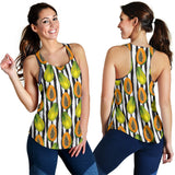 papaya design pattern Women Racerback Tank Top