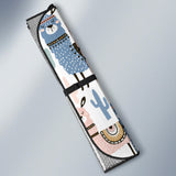 Lama Alpaca Cactus Hand Drawn Pattern Car Sun Shade