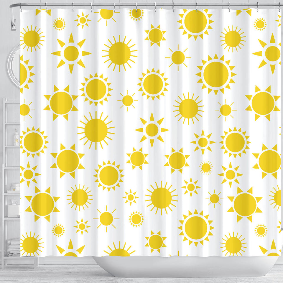 Sun Pattern Shower Curtain Fulfilled In US
