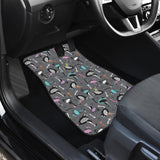 Ostrich Pattern Print Design 01 Front and Back Car Mats