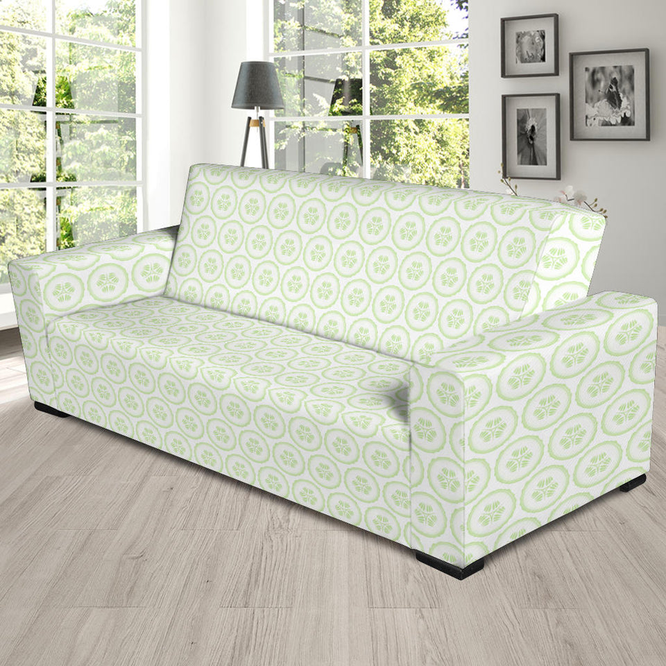 Cucumber Pattern Background Sofa Slipcover