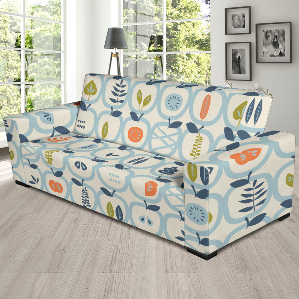 Apples Leaves Pattern Sofa Slipcover