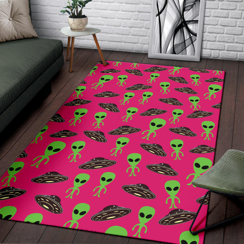 Alien Pattern Print Design 03 Area Rug