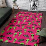 Alien Pattern Print Design 03 Area Rug