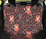 Fox Leaves Mushroom Pattern Dog Car Seat Covers