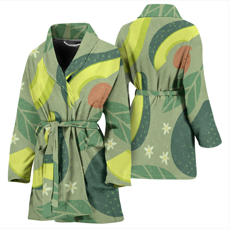 Avocado Pattern Women'S Bathrobe