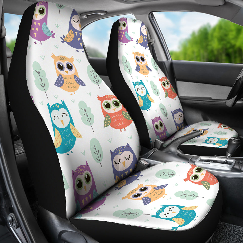 Cute Owl Pattern Universal Fit Car Seat Covers