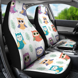 Cute Owl Pattern Universal Fit Car Seat Covers