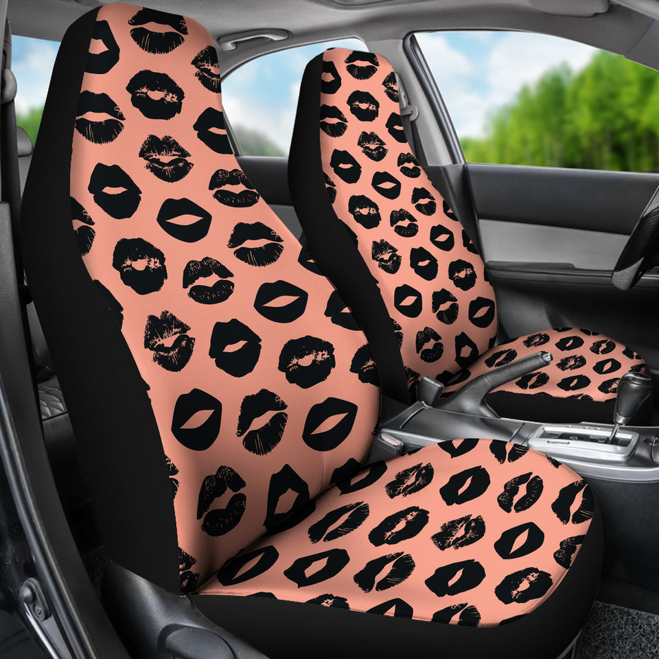 Lips Pattern Print Design 02 Universal Fit Car Seat Covers