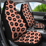 Lips Pattern Print Design 02 Universal Fit Car Seat Covers