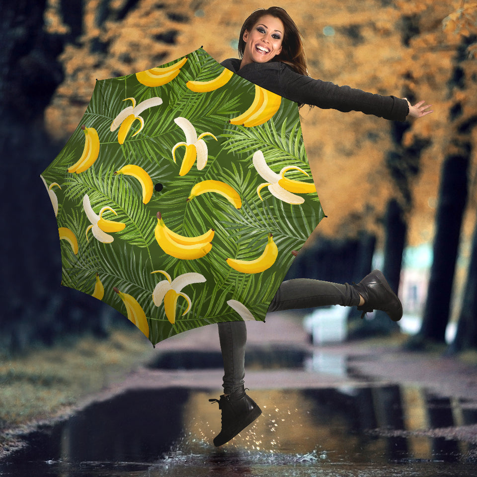 Banana Palm Leaves Pattern Umbrella