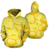 Lemon Pattern Men Women Pullover Hoodie