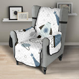 Hand drawn space elements space rocket star planet space probe Chair Cover Protector
