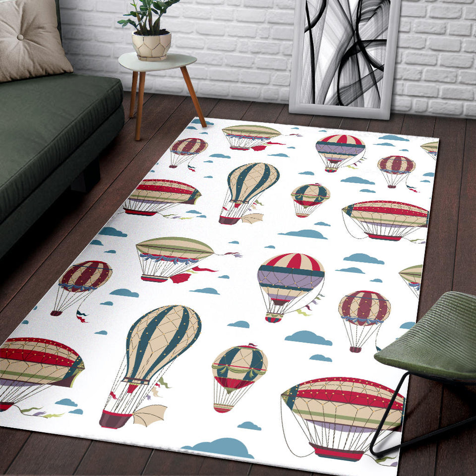 Hot Air Balloon Pattern Area Rug