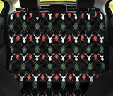 Deer Christmas New Year Pattern Argyle Dog Car Seat Covers