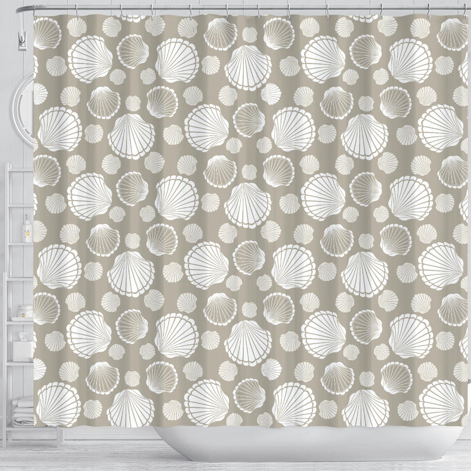 Scallop Shell Pattern Shower Curtain Fulfilled In US