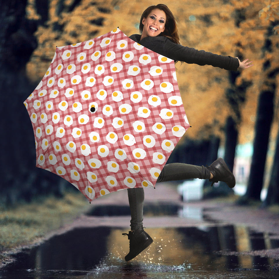 Fried Eggs Pattern Print Design 03 Umbrella