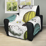 Hot Air Balloon Bird Cloud Pattern Recliner Cover Protector