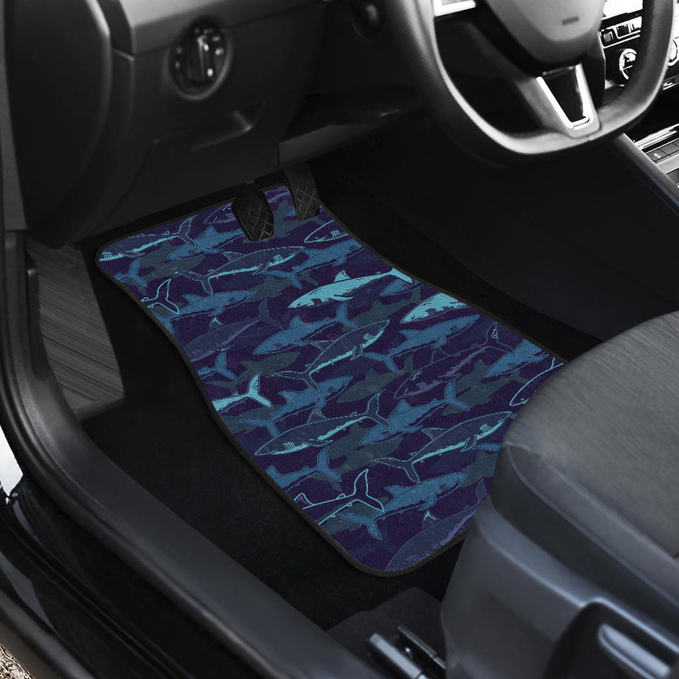 Shark Pattern Front Car Mats