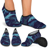 Shark Pattern Aqua Shoes