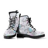 Cute Elephant Mouse Pattern Leather Boots