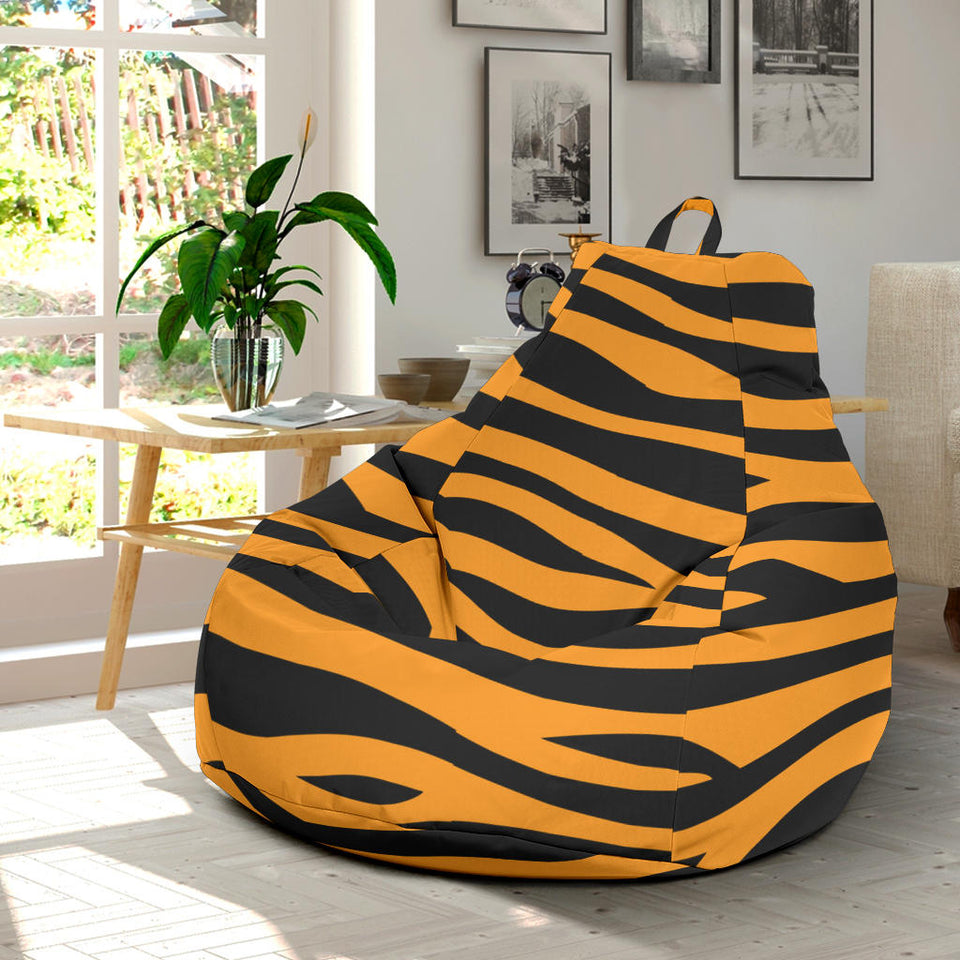 Bengal Tigers Skin Print Pattern Background Bean Bag Cover