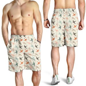 Swallow Pattern Print Design 02 Men Shorts