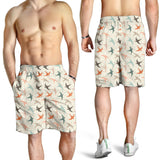 Swallow Pattern Print Design 02 Men Shorts
