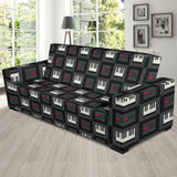 Piano Pattern Print Design 05  Sofa Slipcover