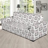 Hippopotamus Pattern Print Design 05 Sofa Slipcover