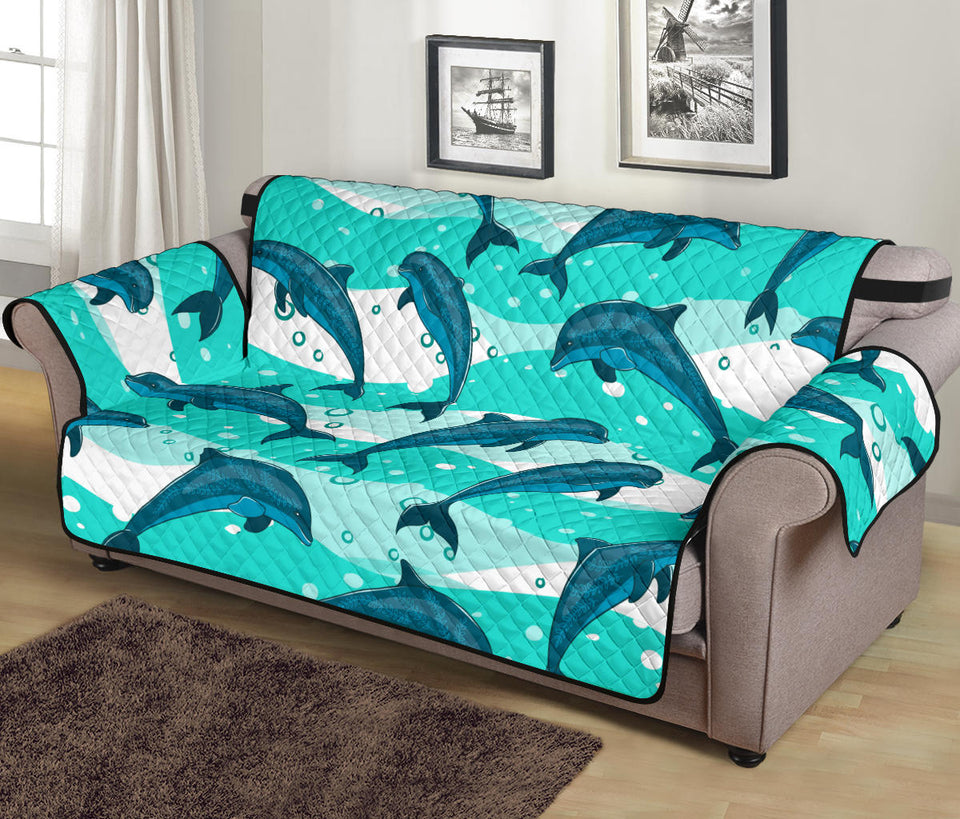 Dolphin sea pattern Sofa Cover Protector