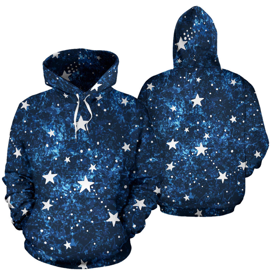 Night Sky Star Pattern Men Women Pullover Hoodie