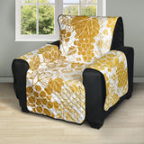 Gold grape pattern Recliner Cover Protector