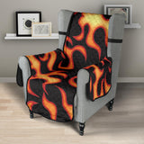 Fire flame dark pattern Chair Cover Protector