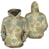 Ginkgo Leaves Design Pattern Men Women Pullover Hoodie