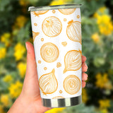 Hand Drawn Onion Pattern Tumbler