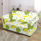 Durian Pattern Background Loveseat Couch Slipcover