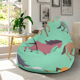 Colorful Horses Pattern Bean Bag Cover