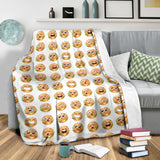 Hamburger Pattern Print Design 04 Premium Blanket