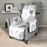 Cute elephant mouse pattern Chair Cover Protector