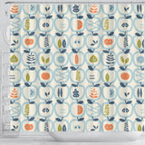 Apples Leaves Pattern Shower Curtain Fulfilled In US