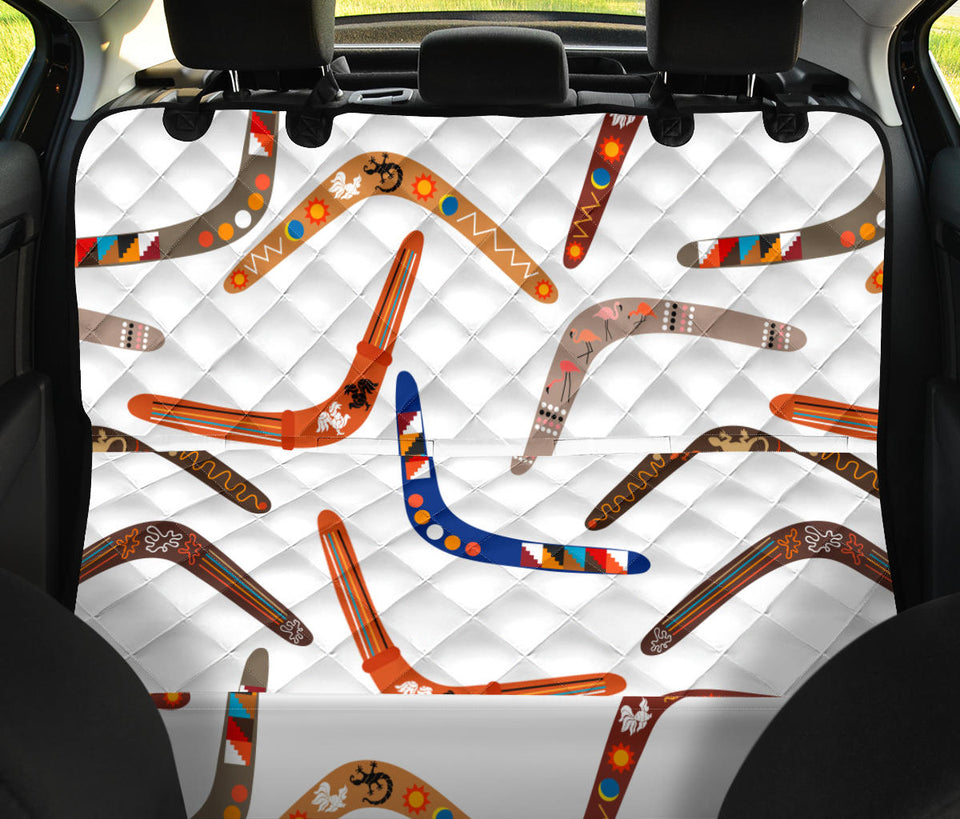 Boomerang Australian Aboriginal Ornament Pattern Dog Car Seat Covers