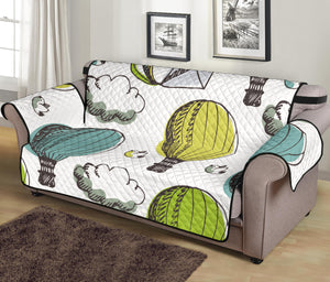 Hot Air Balloon Bird Cloud Pattern Sofa Cover Protector