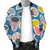 Colorful Mushroom Design Pattern Men'S Bomber Jacket