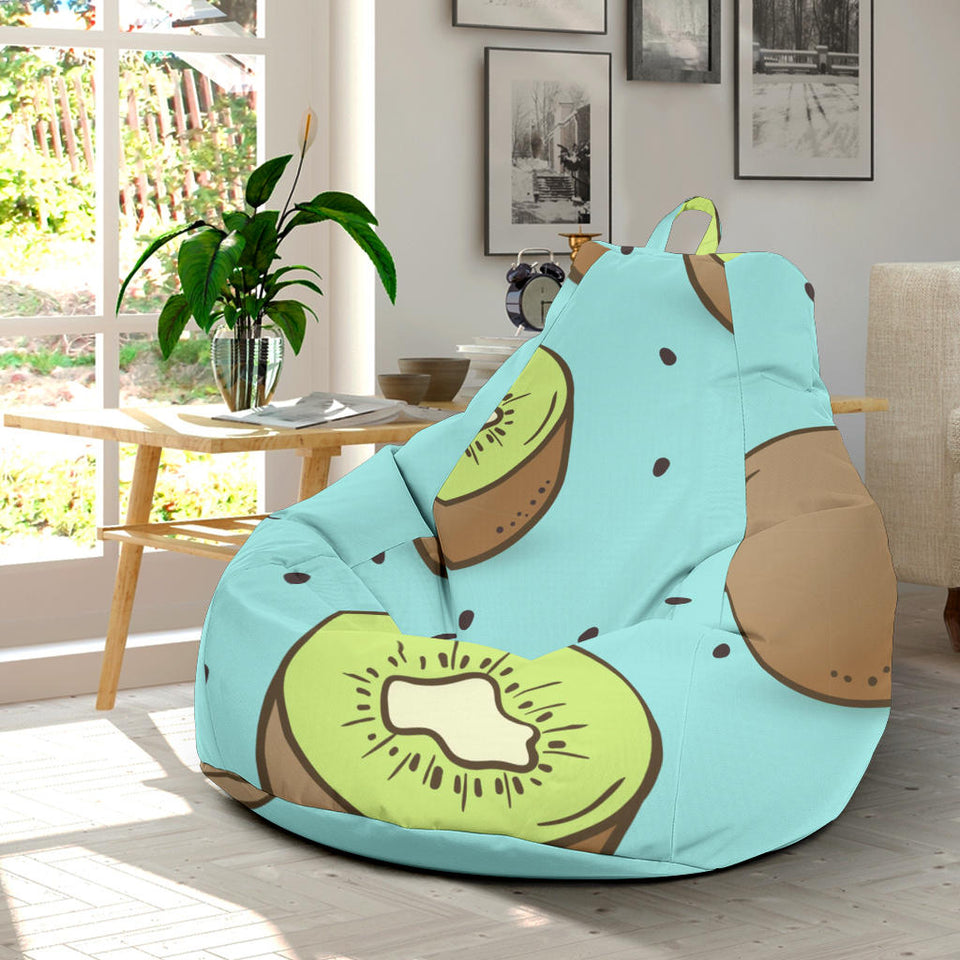 Kiwi Blue Background Bean Bag Cover