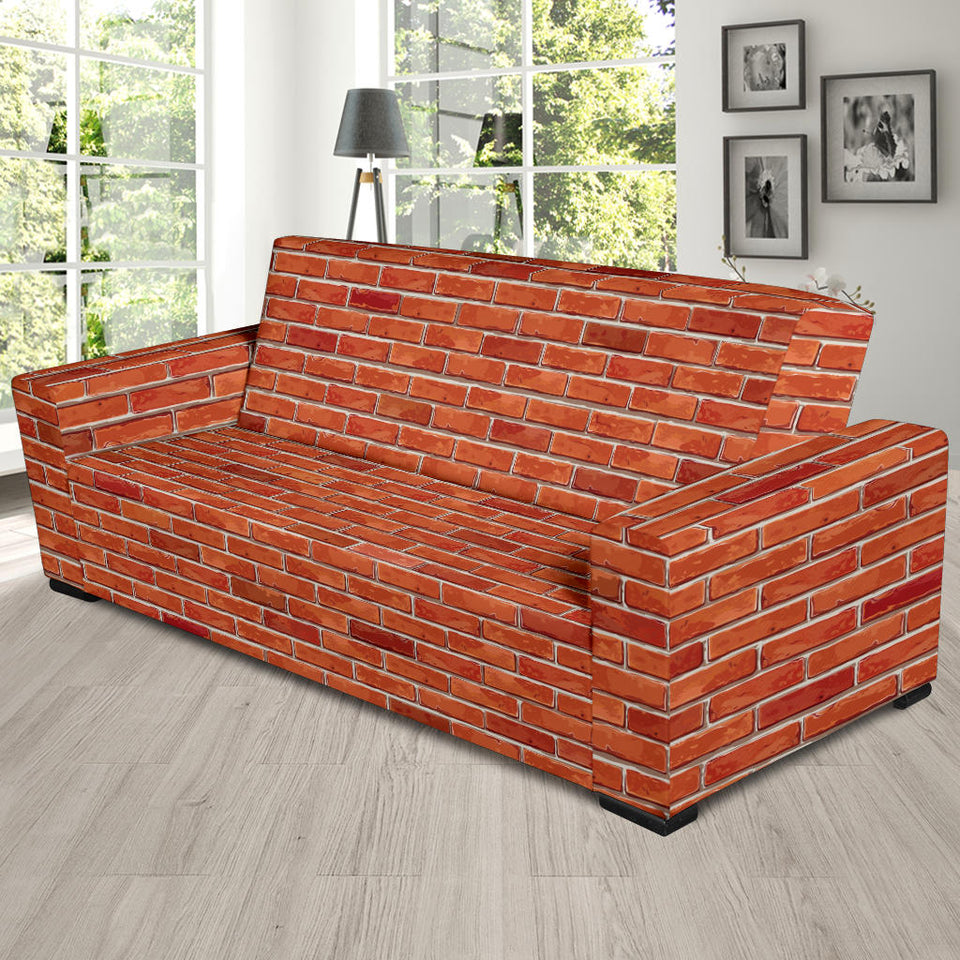 Brick Printed Pattern Print Design 03 Sofa Slipcover