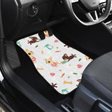 Cute Chihuahua Puppie Pattern Front And Back Car Mats