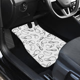 Potato Chips Pattern Print Design 04 Front and Back Car Mats
