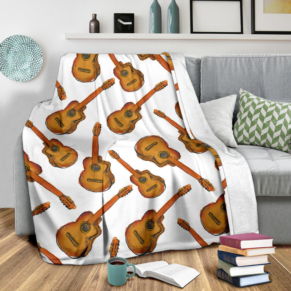 Paint Guitar Pattern Premium Blanket